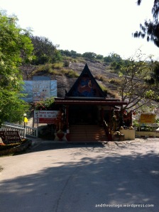 The shrine at the end of the road in Khao Tao